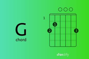 Three simple steps is all it takes to learn how to play a G chord