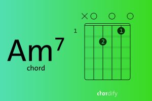 Am7 guitar chord explained in three simple steps