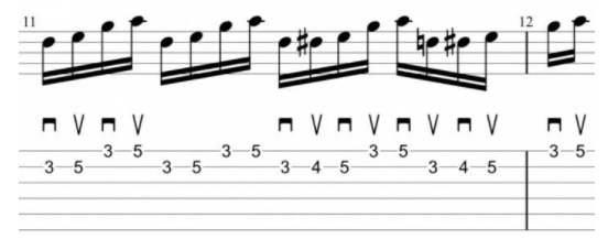 2 and 3 notes per string picking exercise