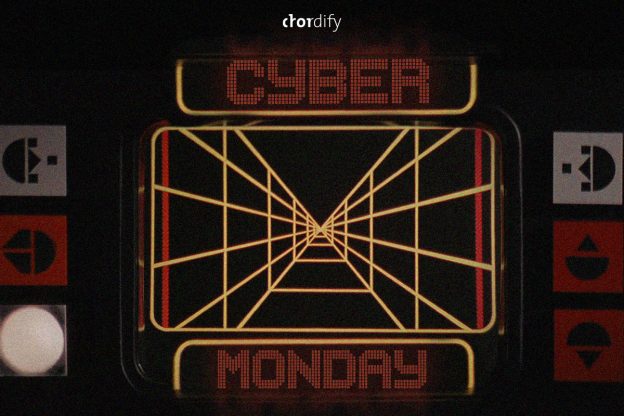 Cyber Monday neon black